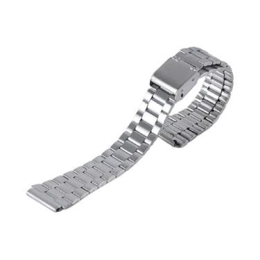 Imagem de Pulseira De Aço Inoxidável Dourada De 18mm Para Relógios Casio F-91W S