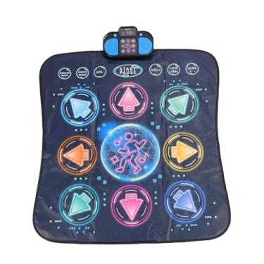 Imagem de Cryfokt Tapete de Dança Eletrônica Infantil, Brinquedo Musical Desafiador para Exercícios Internos e Diversão Criativa para Famílias ou Escolas, Material Seguro, PE e ABS, 35,8 X 34,4" para Casa Ao