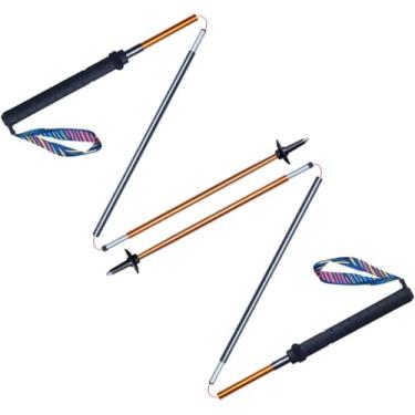 Imagem de AONIJIE Bastão dobrável ultraleve de liga de alumínio 7075 para trekking com trava rápida (110 cm)