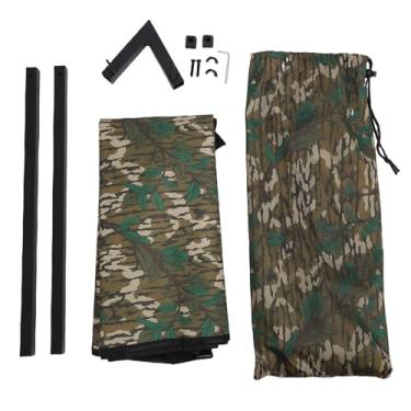 Imagem de Naroote Cadeira de Tecelagem de Corda Suspensa, Cadeira de Rede de árvore Pano Oxford de Aço de Alto Carbono Giratório Silencioso Dobrável Assento de árvore de Acampamento (Estilo 2)