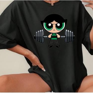 Imagem de Camiseta Feminina Blusão T-shirt Camisetão Gym Academia Top Envio Rapi