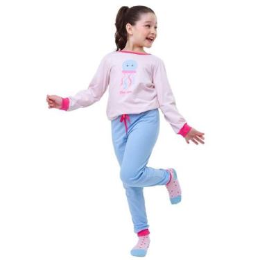 Imagem de Pijama Infantil Inverno com Estampas Interativas, Tecido Macio e Confo