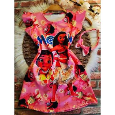 Imagem de Vestido Menina Infantil Luna Moana Baby +Tiara, 03 anos a 06 anos
