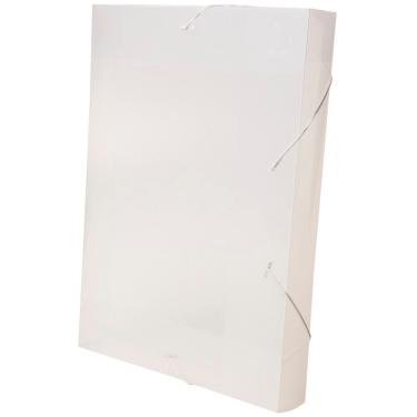 Imagem de Pasta Aba Elástico Dello Line Lombo 4cm Cristal 33,5x23,5cm