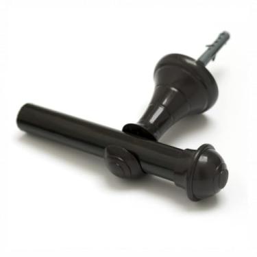 Imagem de Kit Varão Cortina 2,00 Metros 19mm Simples varão para cortina 2 metros，varao para 3 metros(IMBUIA)