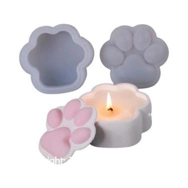 Imagem de Molde De Silicone Em Forma De Garra De Gato Com Tampa Para Artesanato 