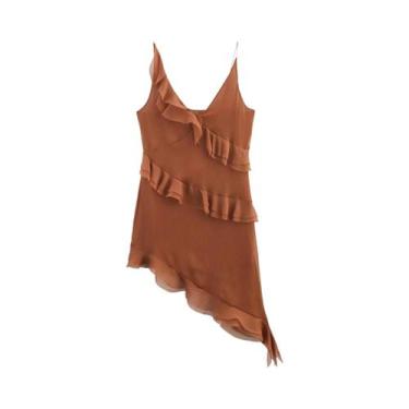 Imagem de Vestido Camisola Assimétrico Sem Costas Para Mulheres Coreanas, Estilo