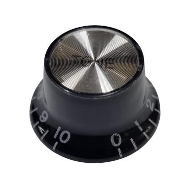 Imagem de Knob Guitarra Tone Sg Preto Topo Cromo Unidade