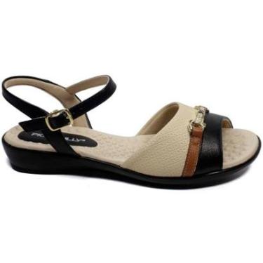 Imagem de Sandália Anabela Piccadilly Wide Fit Brule Feminina 500406-Feminino
