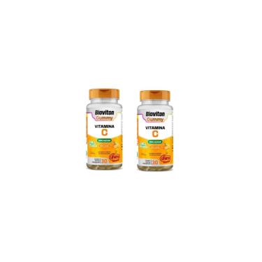 Imagem de Kit 2 Bioviton Gummy Vitamina C Unilife 2x30 Gomas Sabor Laranja-Unissex