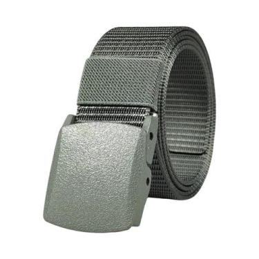 Imagem de Cinto Tático De Nylon Branco Com Fivela Automática Para Homens E Mulhe