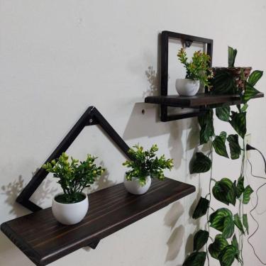 Imagem de Kit 2 Prateleira Industrial Ferro Nicho Decoração