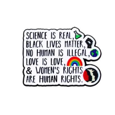 Imagem de Broche Inspirational Quote Motivational Lapel Pin Alloy - Yiweisai