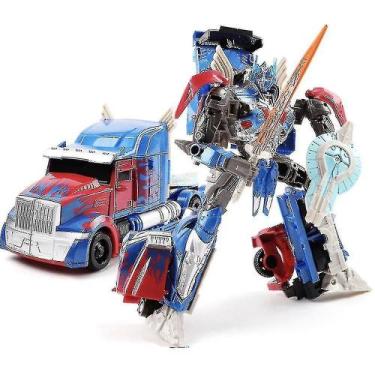 Imagem de Robô de brinquedo Transformers Optimus Prime Blue 18cm - Gloome Store