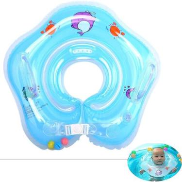 Imagem de Anel de natação para bebês Anel de natação Toddler Swim Aid 6M+PVC azu