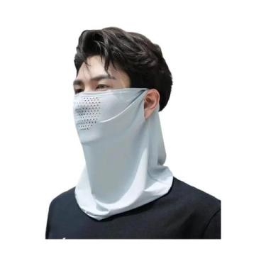 Imagem de Máscara Protetora Solar De Verão Em Seda Gelada Com Proteção UV Para P