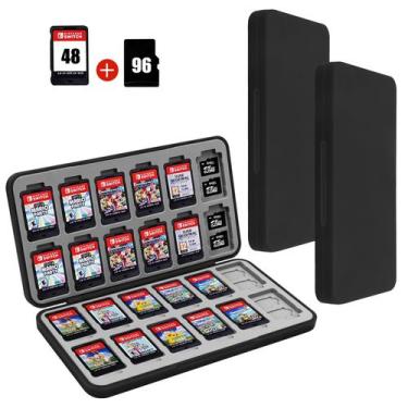 Imagem de Estuche para Juegos Nintendo Switch FYY Negro (Paquete de 2) con 24 Ra