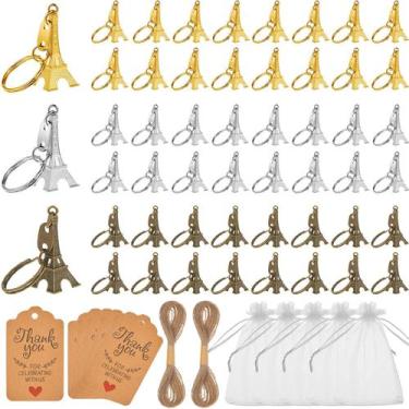 Imagem de Conjunto de lembrancinhas de festa Taiyin Paris Tower Chaveiro x60