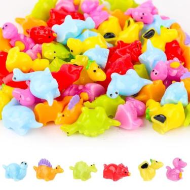 Imagem de Mini bonecos de dinossauro PEUTIER 60 unidades de resina para decoraçã