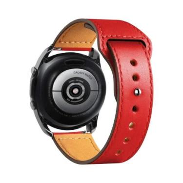 Imagem de Pulseira De Couro Unissex Compatível Com Samsung Galaxy Watch 7/6/5/Pr