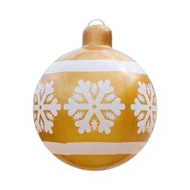 Imagem de Bolas De Natal Infláveis Grandes Em PVC, Ornamentos Pendentes, Decoraç