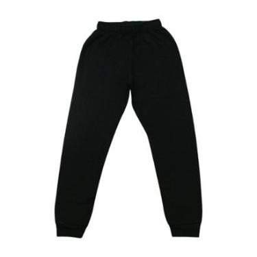 Imagem de Calça Moletom Infantil Flanelada Lisa Com Punho 4 ao 8 Kyly-Masculino