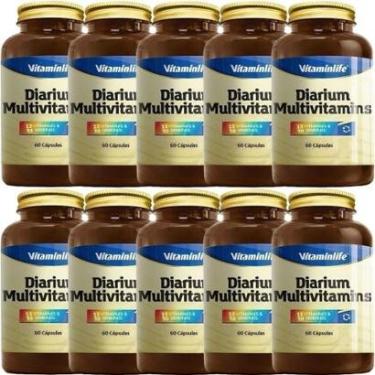 Imagem de Kit 10X Diarium Multivitamínico - 60 Cápsulas - VitaminLife-Masculino