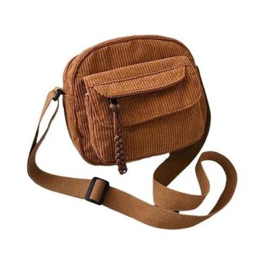 Imagem de Bolsa Crossbody de Veludo - Estilo Coreano Harajuku para Mulheres e Ad