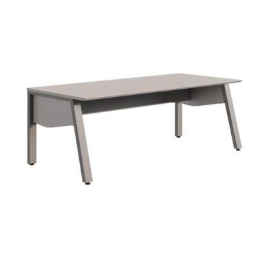 Imagem de Mesa Escrivaninha Escritório com 150cm Industrial Tampo Chanfrado e Pé
