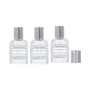 Imagem de Frasco Atomizador De Luxo Recarregável De Vidro Transparente Grosso 30