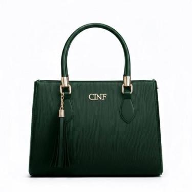 Imagem de Bolsa De Ombro Feminina Transversal Média De Mão Baú Alça Removível Co