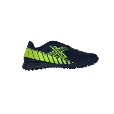 Imagem de Chuteira OXN Track 2 Society Pro PVC Infantil- Marinho/ Lima-Unissex