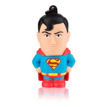 Imagem de Pen Drive Dc Comics Super Homem 8gb Pd086 - MULTILASER, Azul-celeste