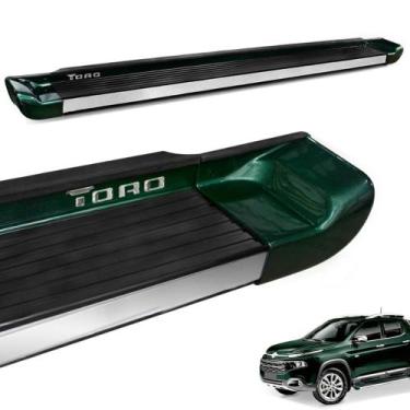 Imagem de Estribo Lateral Fiat Toro 2016 a 2021 Alumínio Verde Botanic - Gtnox