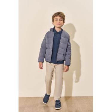 Imagem de Jaqueta Puffer Infantil Menino Marinho Divertto, Azul marinho, 10