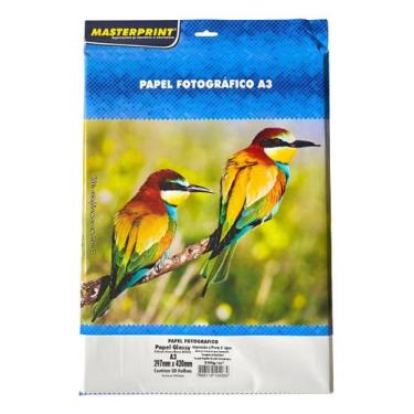 Imagem de Masterprint A3 Fotográfico Branco 20 Folhas 230g - Branco - MASTER PRI