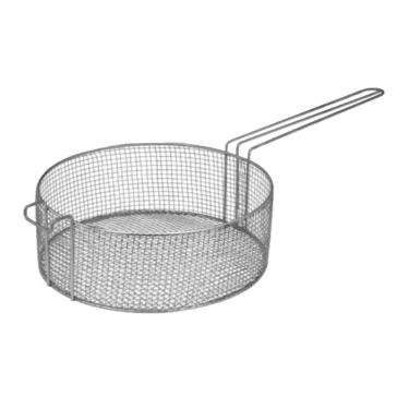 Imagem de Cesto para Fritura 2103ARF Redondo 25cm em Arame Galvanizado com Tratamento de Estanho Prata Aramefer