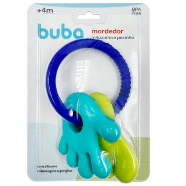 Imagem de Mordedor Maozinha E Pezinho Azul/Verde- Buba