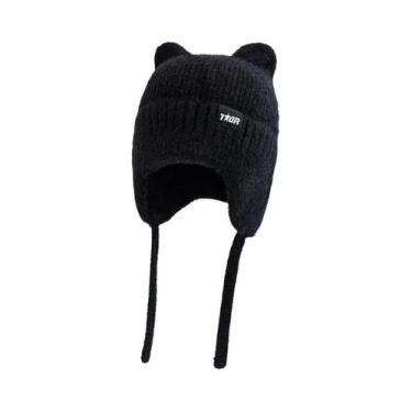 Imagem de Gorro De Inverno Feminino Com Orelhas De Gato, Estilo Kpop, À Prova De