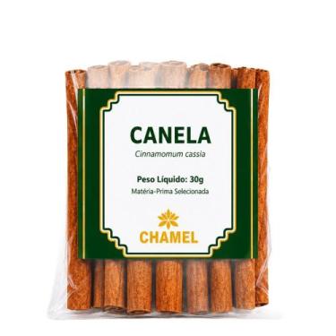 Imagem de Pacote de Canela Em Rama Chamel 30g Embalagem Lacrada