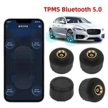 Imagem de Sistema De Monitoramento De Pressão De Pneus Bluetooth 5.0 Externo TPM