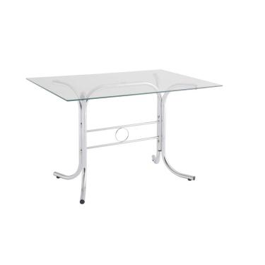 Imagem de Mesa Retangular Tampo de Vidro 4166 Unimóvel Cromado