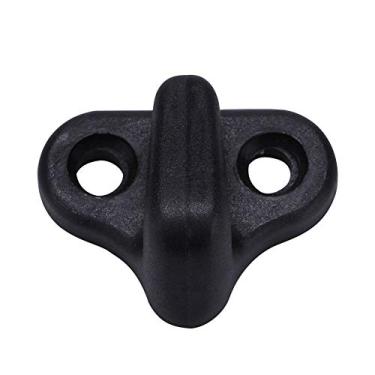 Imagem de Ganchos de amarração de caiaque de nylon Haak, 4 peças ganchos de amarração de caiaque J ganchos elásticos de nylon ganchos em forma de J de substituição preto com parafusos de cabeça chata para