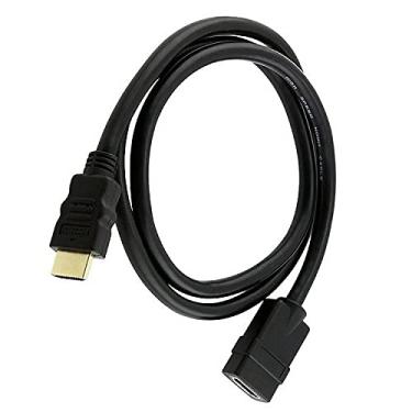 Imagem de Short (8 polegadas) 28 AWG de alta velocidade macho para fêmea HDMI Porta-Extensor/Porta-Saver da ienza