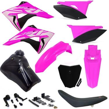 Imagem de Kit Plástico Biker Next Adaptável Crf 230 Xr 200 Xr 250 Tanque 9L 