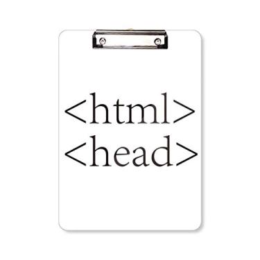 Imagem de Programmer Program Declaração HTML Prancheta Pasta Bloco de Escrita Placa de Apoio A4