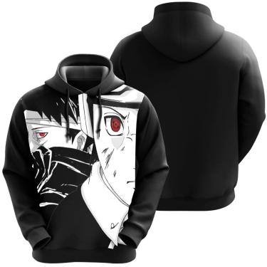 Imagem de Blusa De Moletom Tobi Obito Akatsuki Nuvem Narutoo Anime Desenho-Unissex