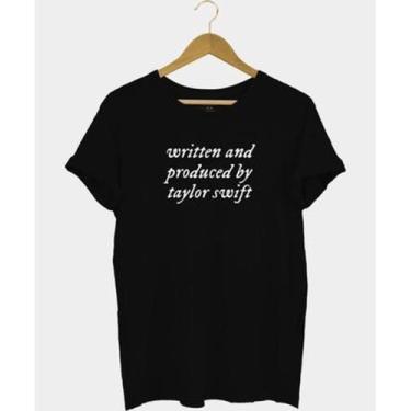 Imagem de Camisa Written And Produced Camiseta Taylor Swift 100% Algodão - Lança