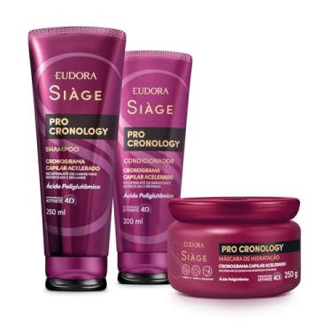 Imagem de Eudora Kit Siàge Pro Cronology: Shampoo 250ml + Condicionador 200ml + Máscara de Hidratação 250g
