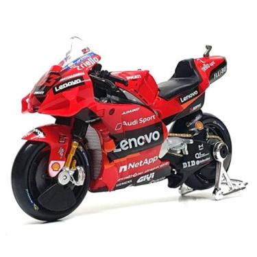 Imagem de Miniatura Moto Ducati Lenovo Team 63 Bagnaia 1/18 Maisto 34374